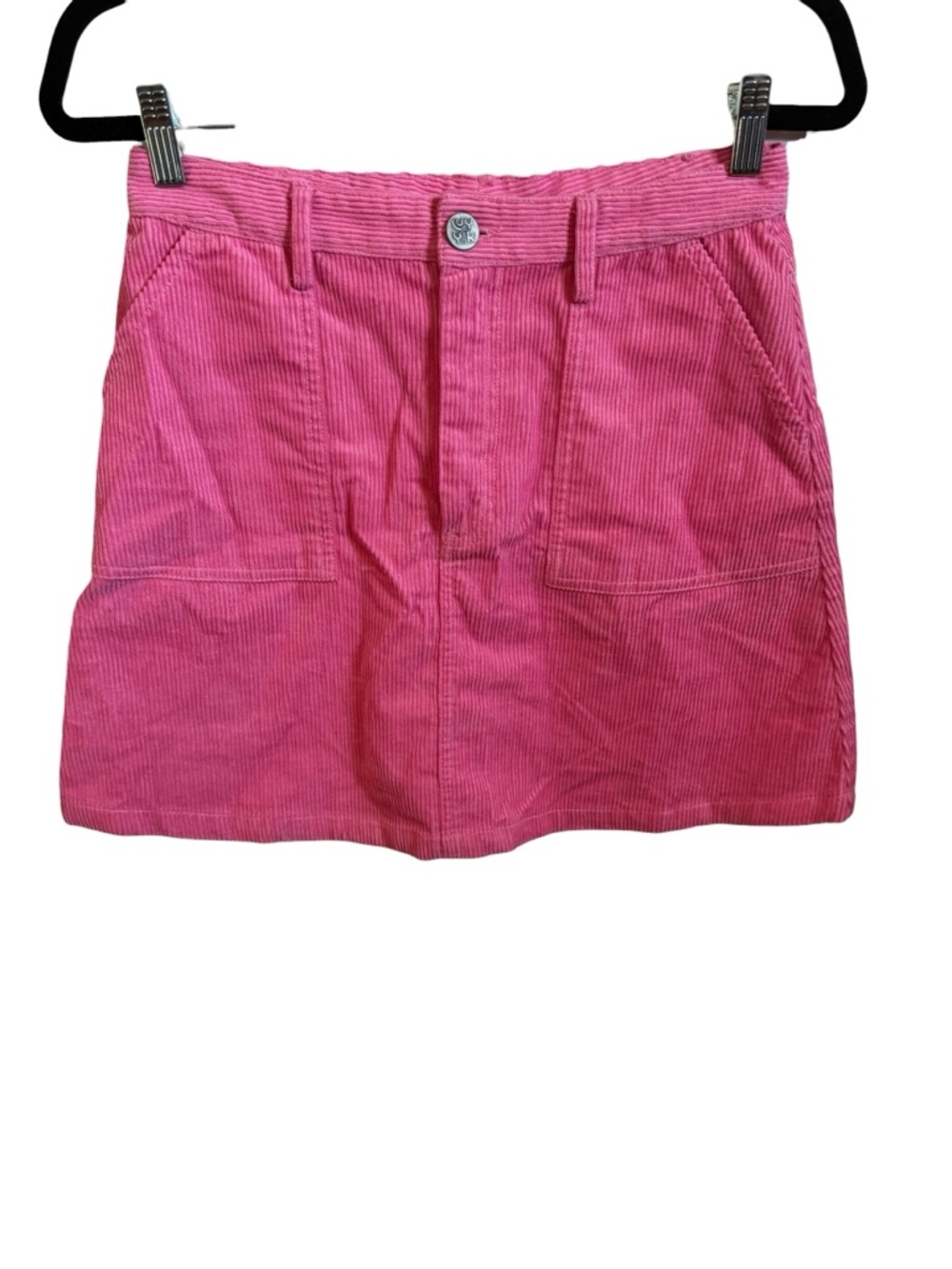 Lucy & Yak Corduroy Mini Skirt Pink US‎ 6